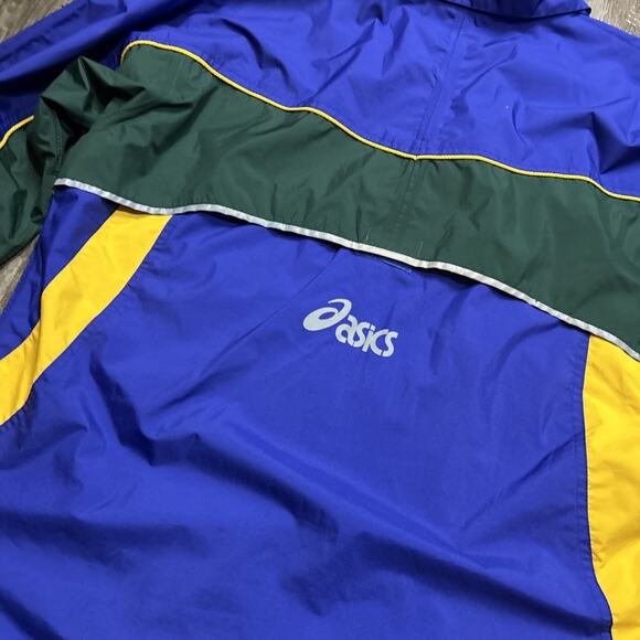 Vintage Asics Full Zip 80s 90s Windbreaker Jacket Size Large WT93 Multicolor - Picture 5 of 8